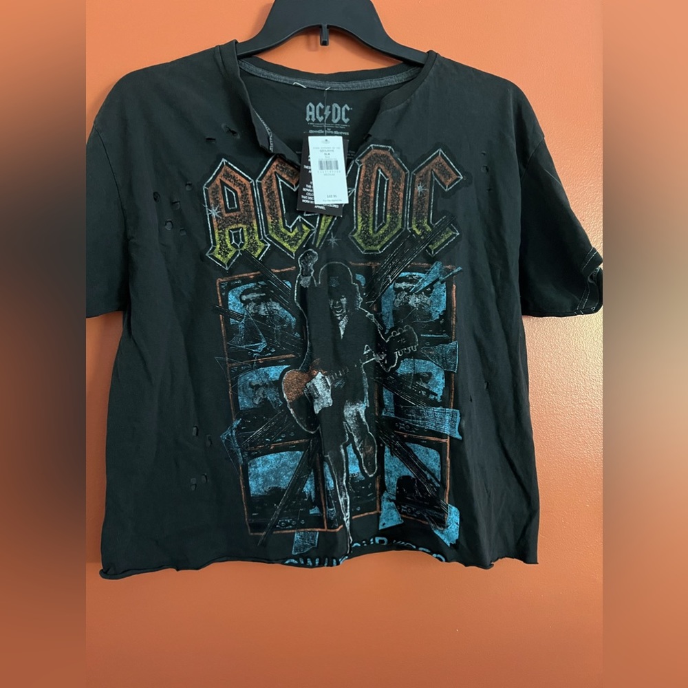 Distressed AC/DC shirt